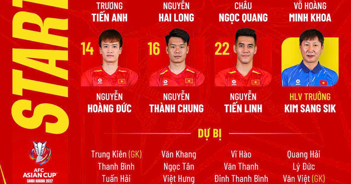 Đội tuyển Việt Nam nhân sự ‘lạ’ đấu Lào: Minh Khoa đá cặp Hoàng Đức, bộ khung mạnh nhất
