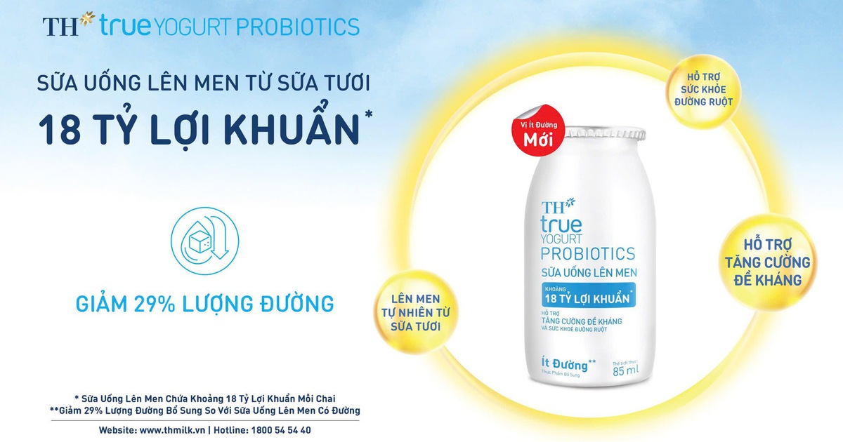 TH true YOGURT PROBIOTICS: 'Bí quyết vàng' bổ sung lợi khuẩn