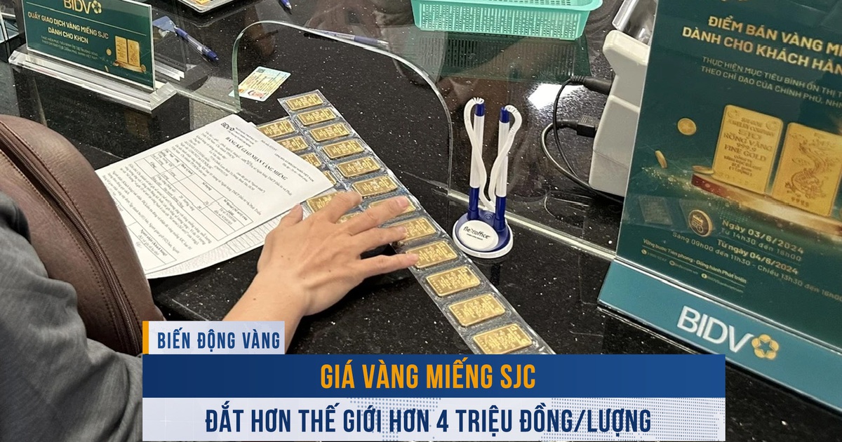 Biến động vàng ngày 26.3: Giá vàng miếng SJC đắt hơn thế giới hơn 4 triệu đồng/lượng