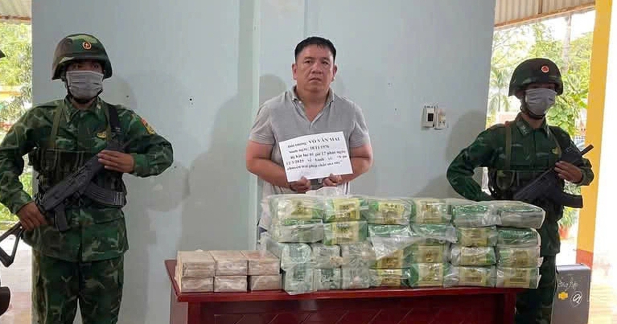 Bắt nghi phạm vận chuyển 26 kg ma túy, ngụy trang trong túi trà