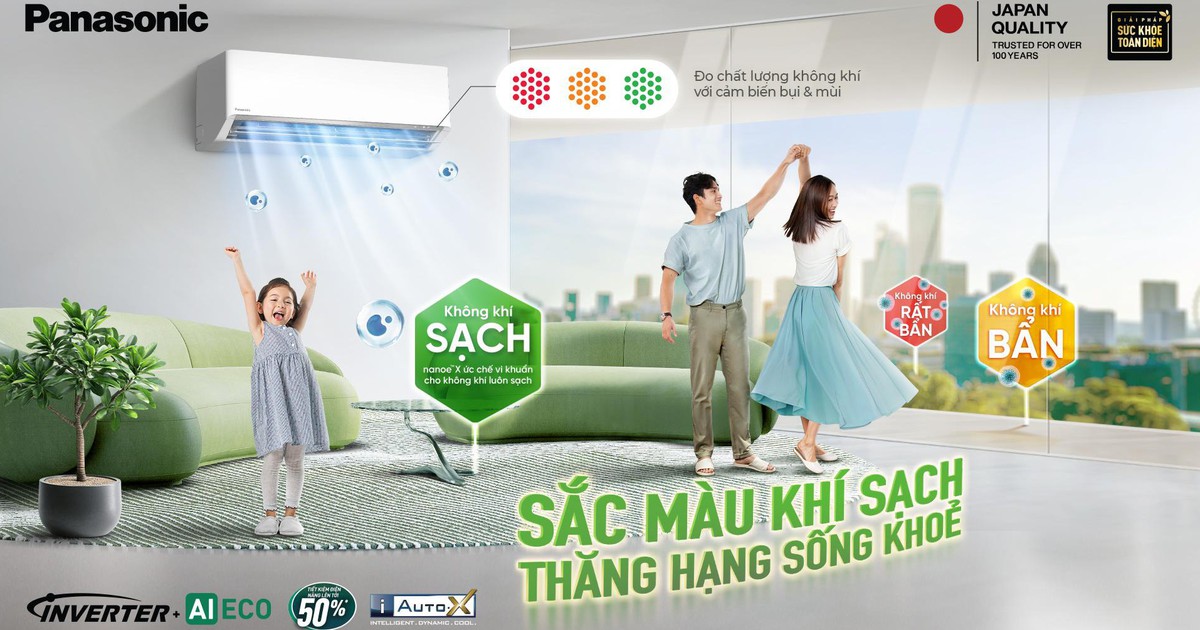 Nhận diện chất lượng không khí: Nâng tầm sức khỏe với điều hòa Panasonic thế hệ mới