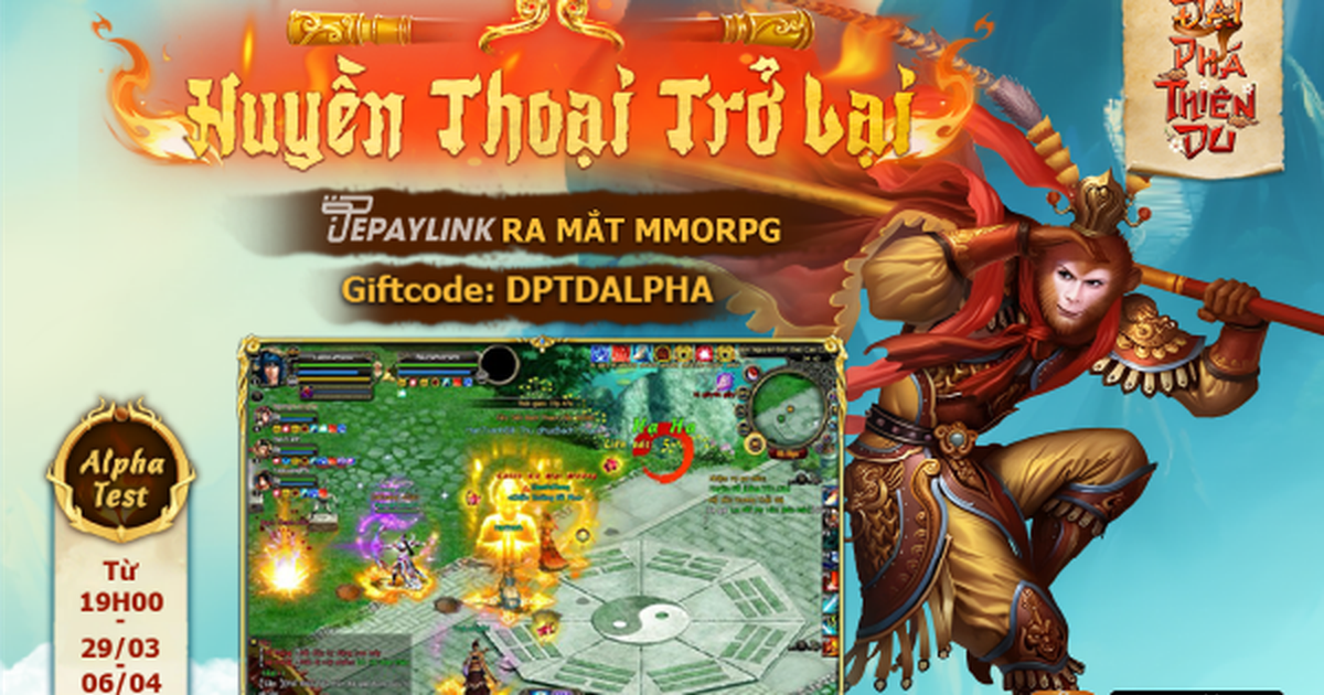 Huyền thoại trở lại: Tepaylink ra mắt MMORPG Đại Phá Thiên Du