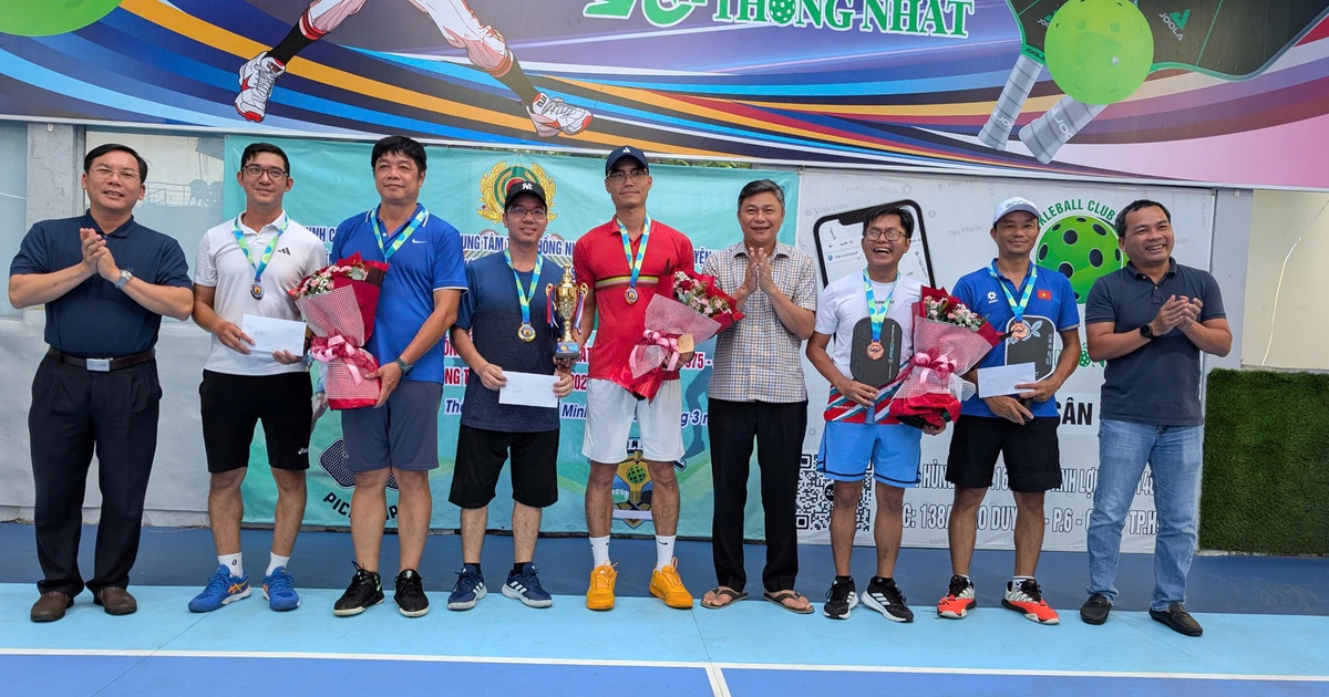 Sôi nổi giải pickleball kỷ niệm 50 năm Ngày giải phóng miền Nam thống nhất đất nước