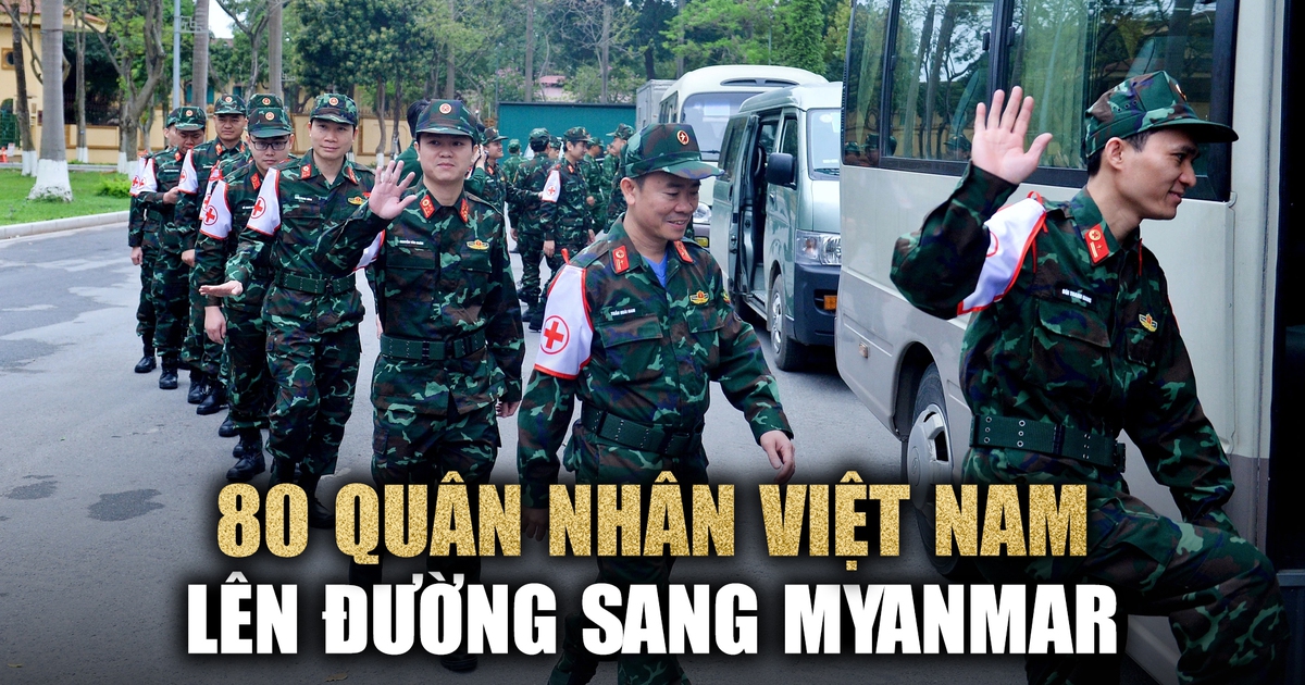 Vật bất ly thân của người lính Việt Nam khi sang Myanmar khắc phục hậu quả động đất