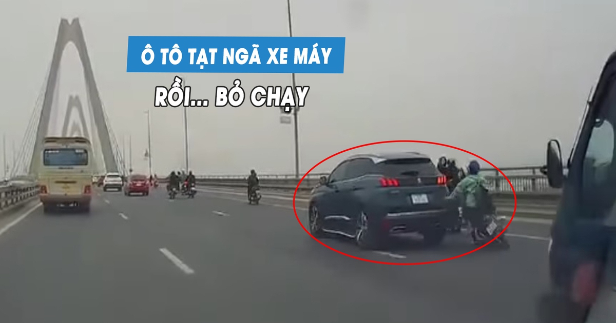 Tài xế cố tình lái ô tô tạt đầu, chèn ngã xe máy: Đề nghị phạt nghiêm