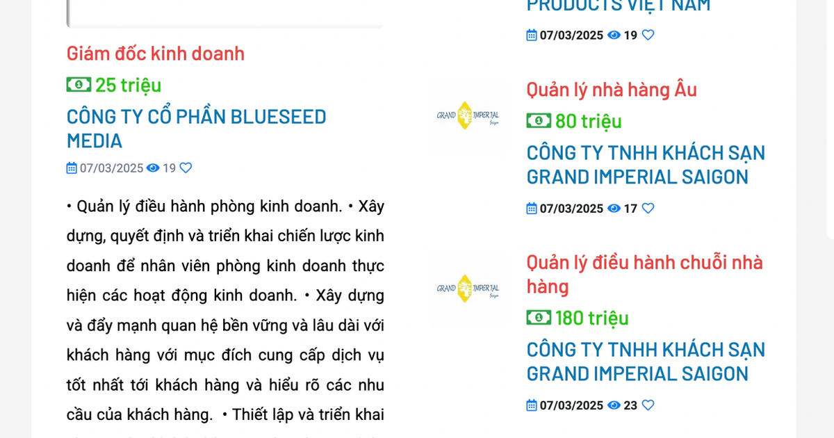 Không người lao động Việt Nam nào trúng tuyển hơn 4.000 công việc lương hơn 50 triệu