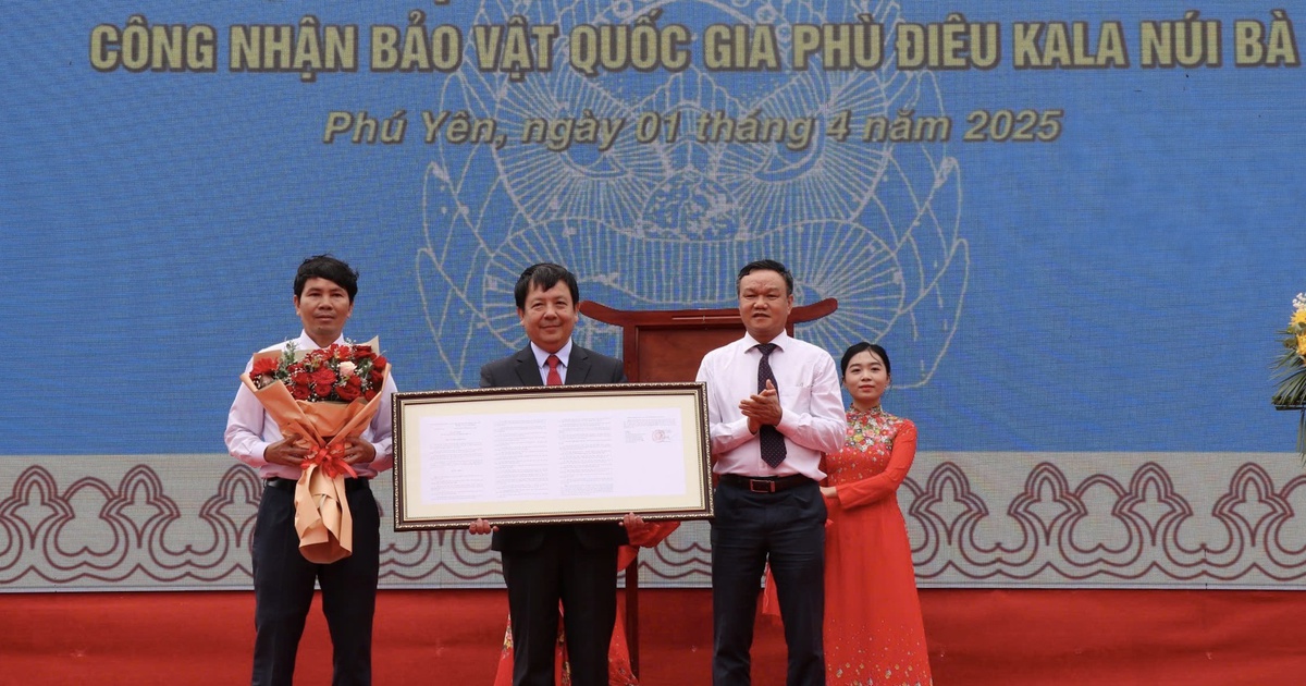 Phú Yên có bảo vật quốc gia đầu tiên