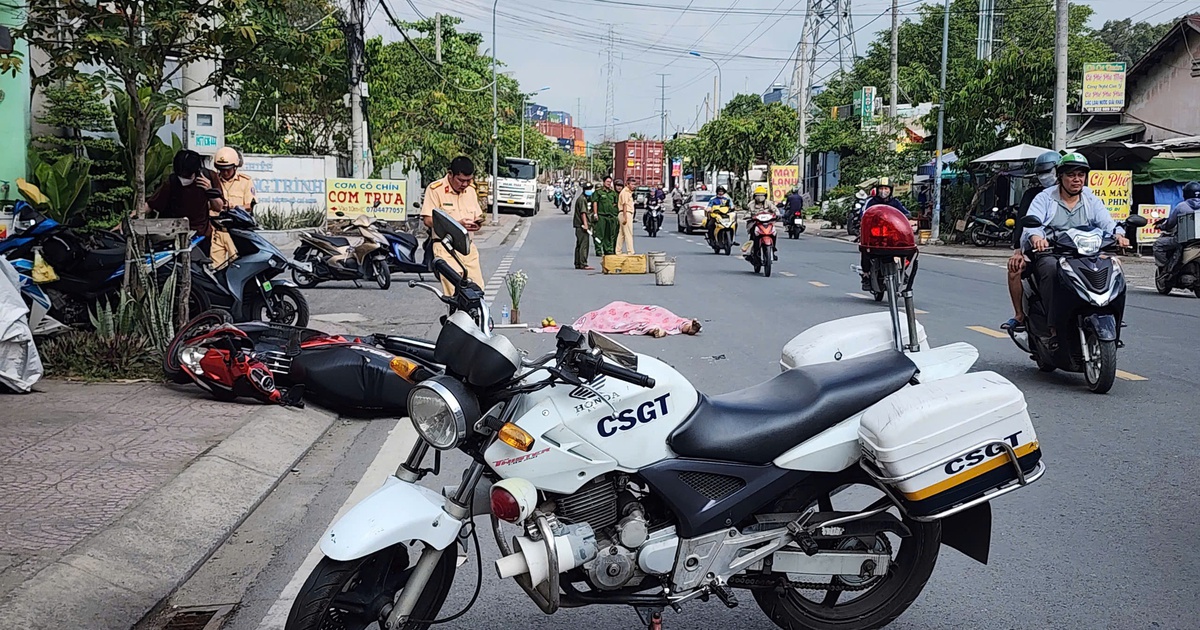 TP.HCM: Va chạm xe container, thanh niên 23 tuổi tử vong thương tâm