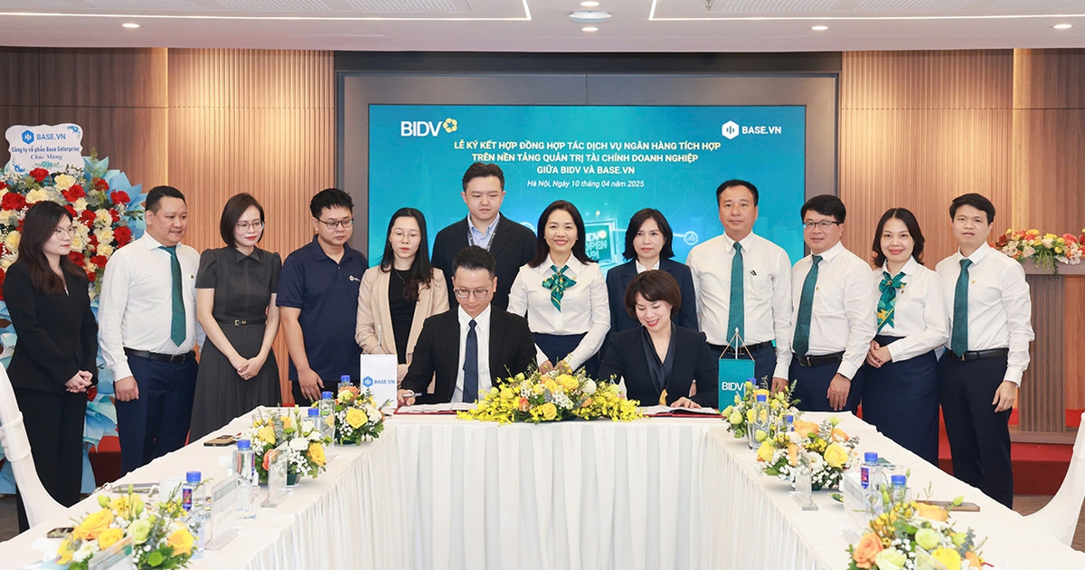 BIDV tích hợp dịch vụ ngân hàng trên nền tảng Base.vn