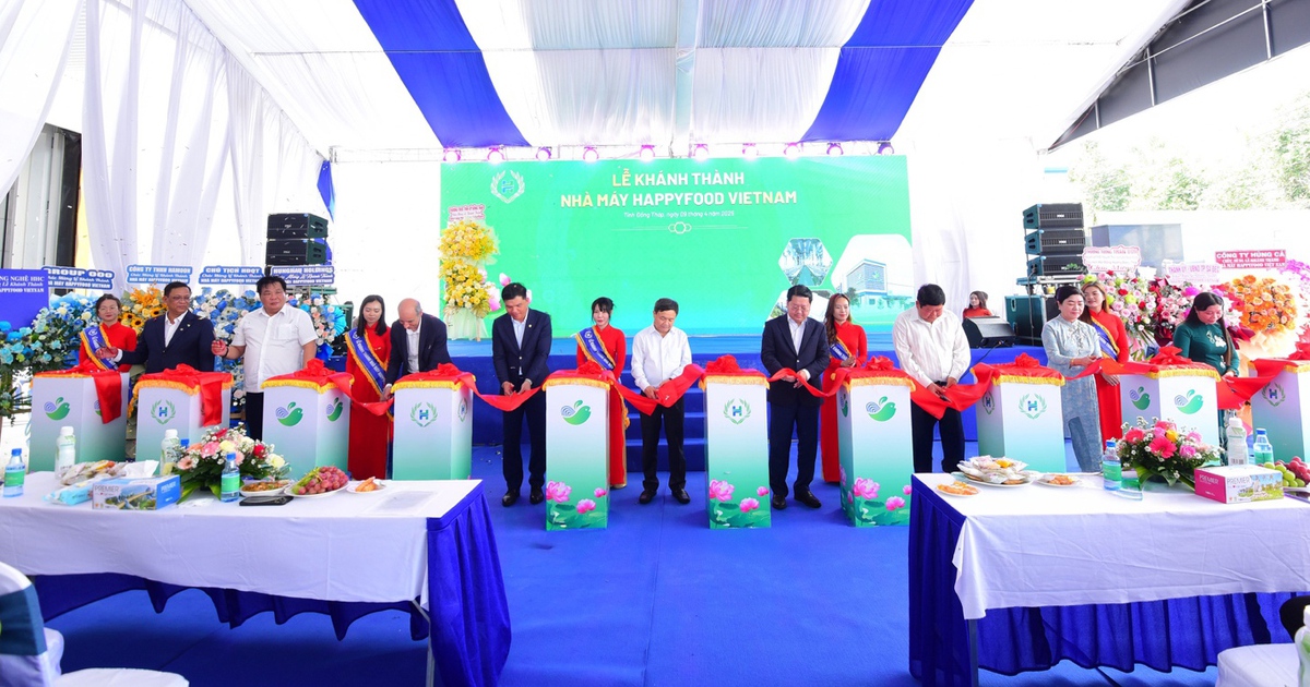 Công ty CP Nông nghiệp Hùng Hậu khánh thành Nhà máy chế biến xuất khẩu HappyFood Vietnam