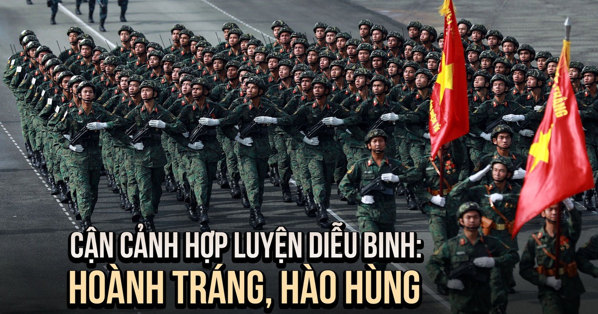 Hàng chục ngàn chiến sĩ hợp luyện diễu binh, diễu hành hướng tới lễ 30.4