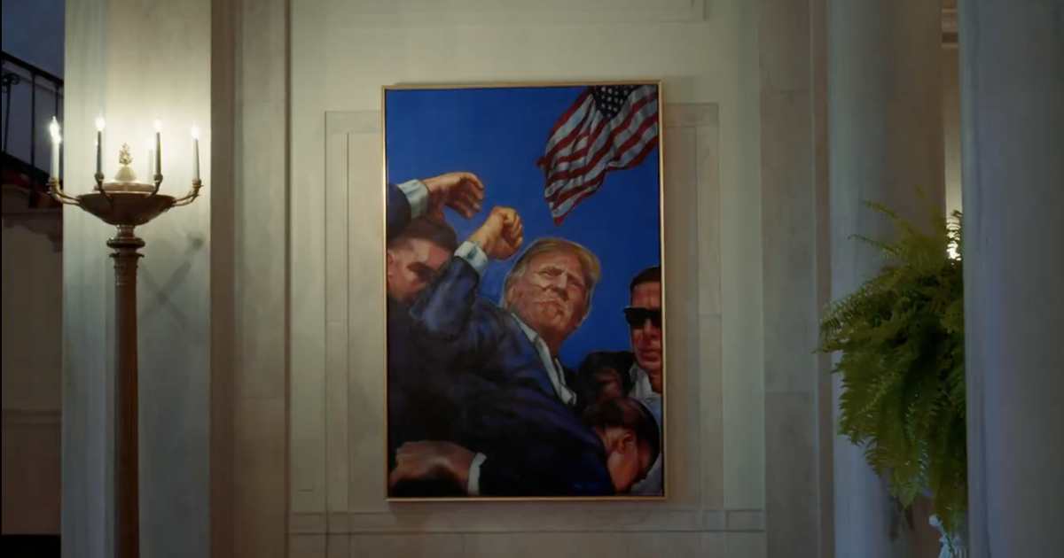 Nhà Trắng treo tranh ông Trump bị ám sát hụt, thay ảnh ông Obama