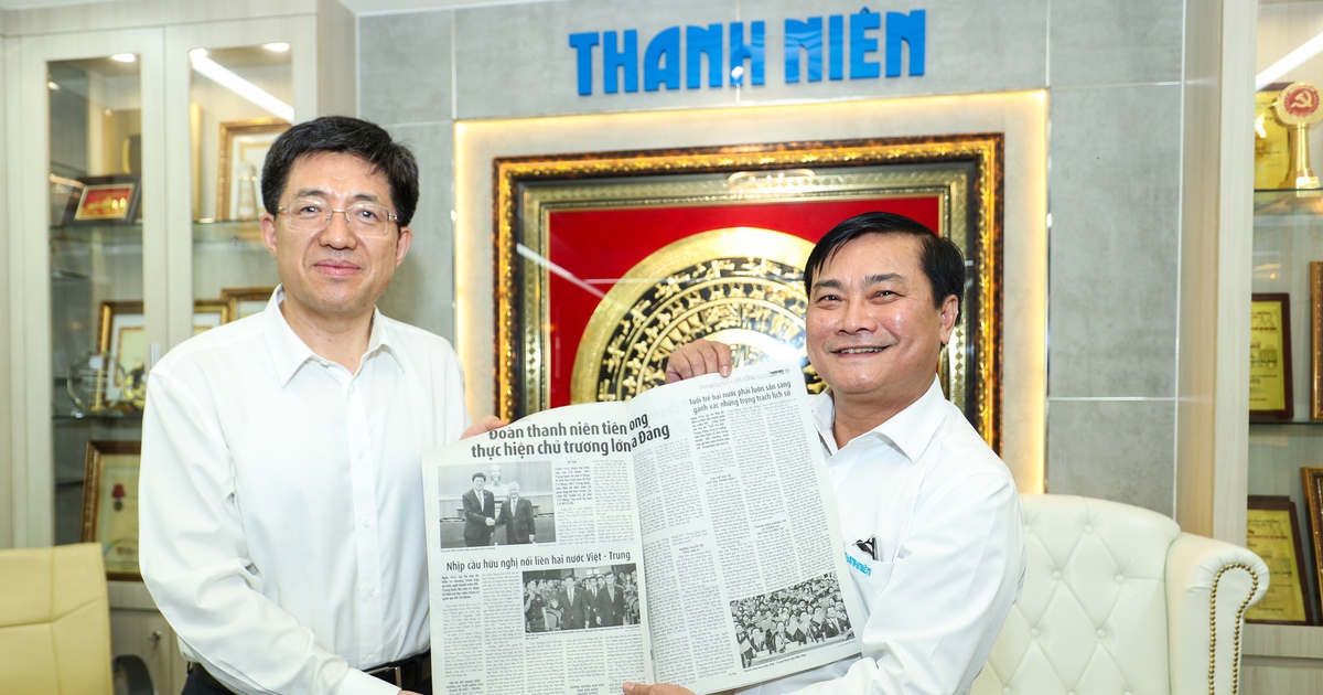 Đoàn đại biểu cấp cao T.Ư Đoàn TNCS Trung Quốc thăm Báo Thanh Niên