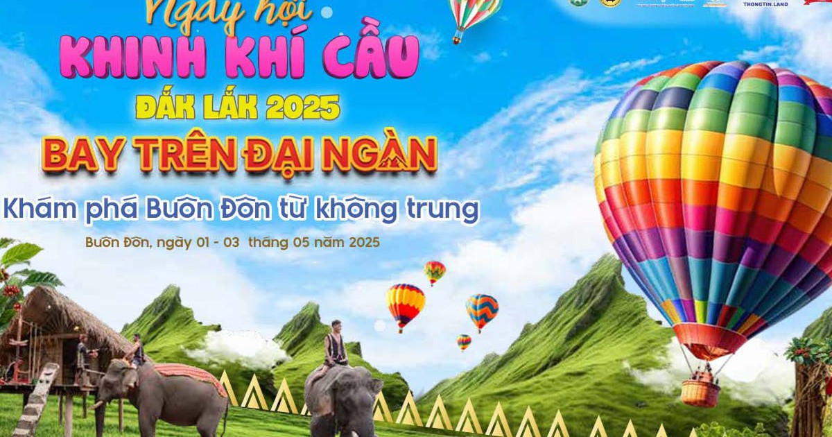 Cơ hội trải nghiệm khinh khí cầu ở Đắk Lắk vào dịp lễ