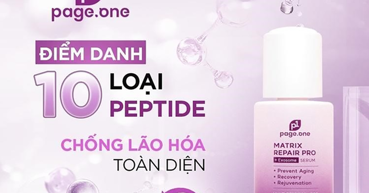 Bí kíp lão hóa ngược 5 tuổi từ 10 Peptide đỉnh cao