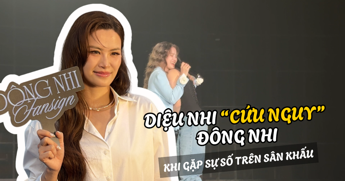 Diệu Nhi 'cứu nguy' khi Đông Nhi gặp sự cố trên sân khấu