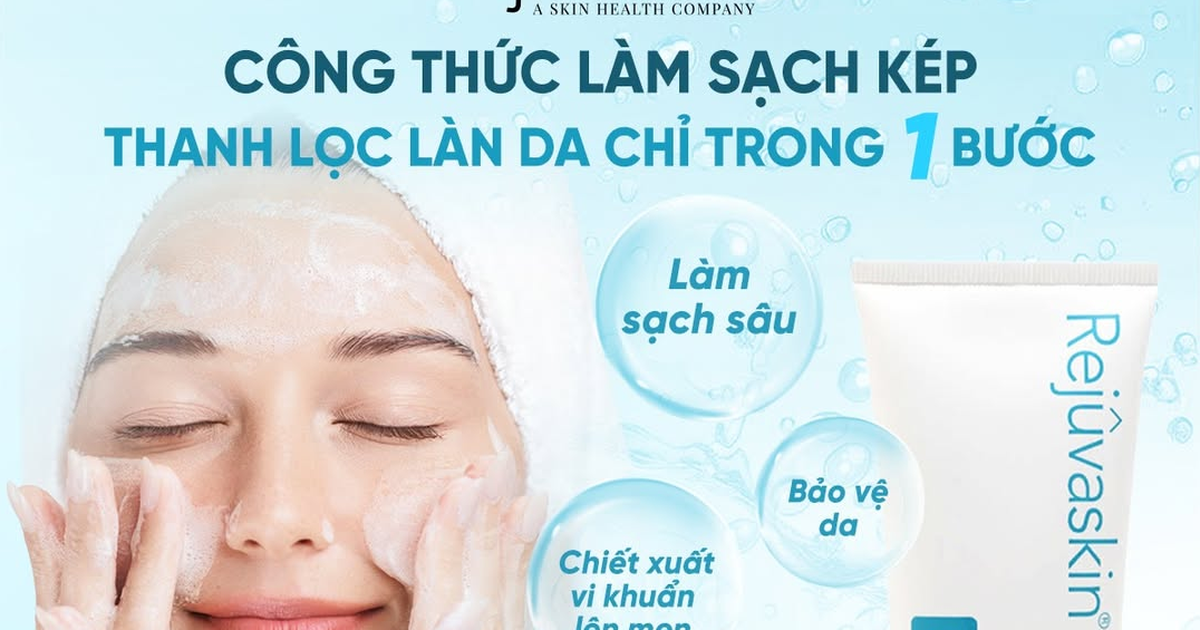 Biến hóa làn da mụn đầu đen trở nên láng mịn từ bước làm sạch