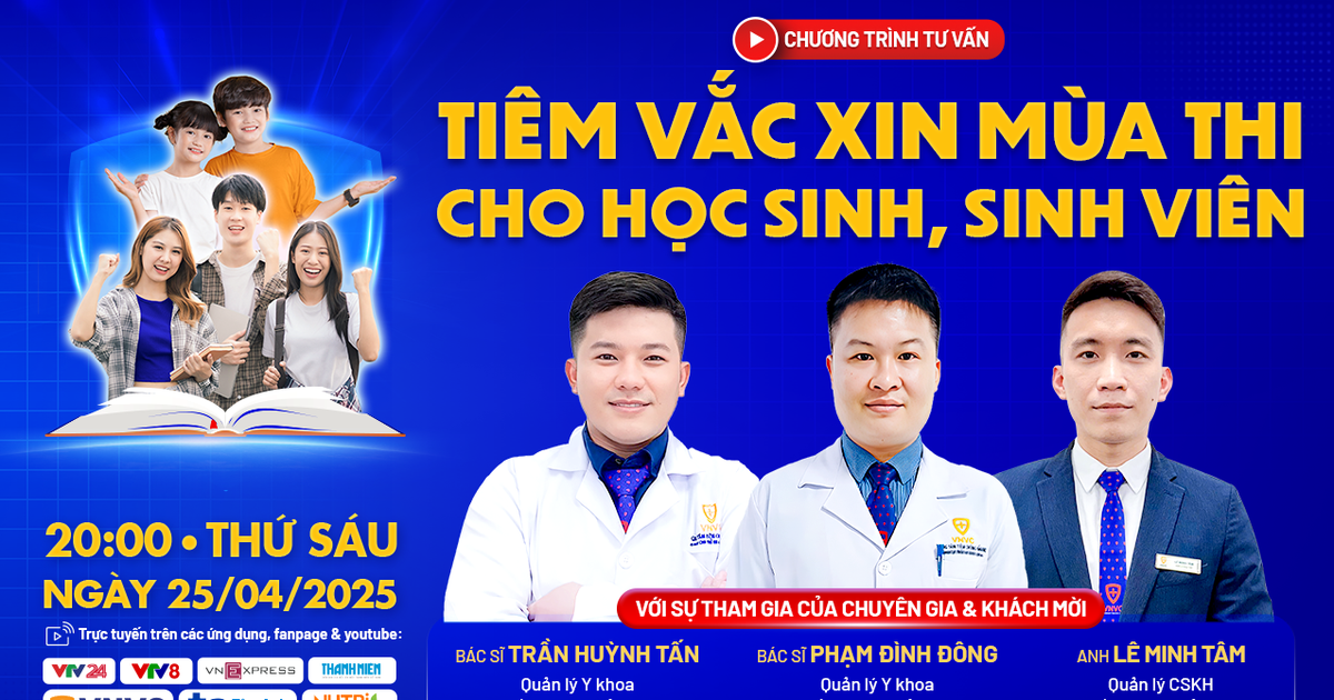 Tư vấn sức khỏe: Tiêm vắc xin giúp học sinh, sinh viên phòng bệnh mùa thi