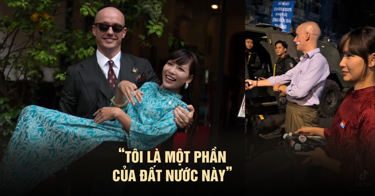 Anh Tây tặng nước sâm cho chiến sĩ diễn tập lễ diễu binh 30.4: 'Tôi là một phần của đất nước này’