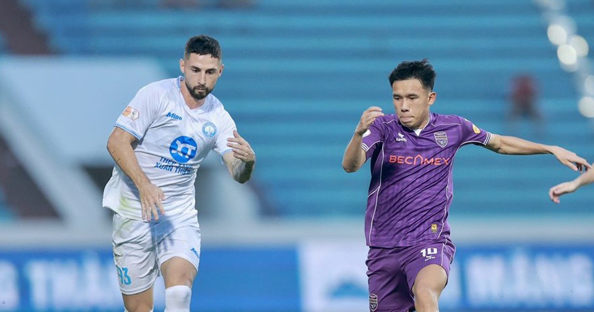 Bảng xếp hạng V-League: Nam Định thắng ngoạn mục xây chắc ngôi đầu, Bình Dương tụt dốc không phanh