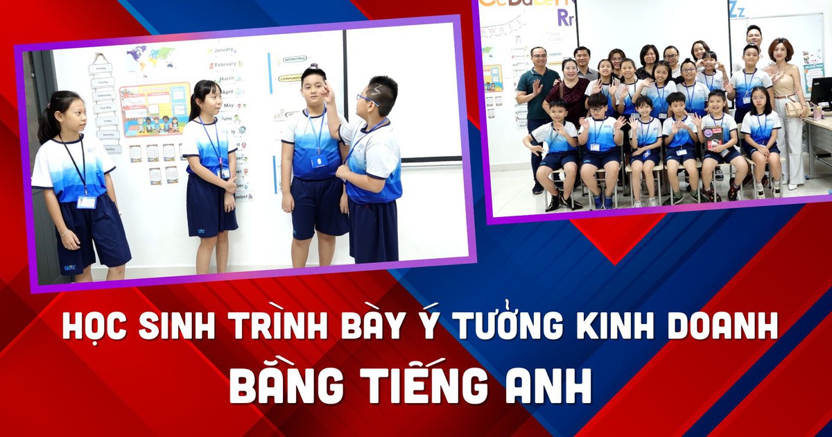 Phụ huynh ấn tượng với ý tưởng kinh doanh của học sinh lớp 4