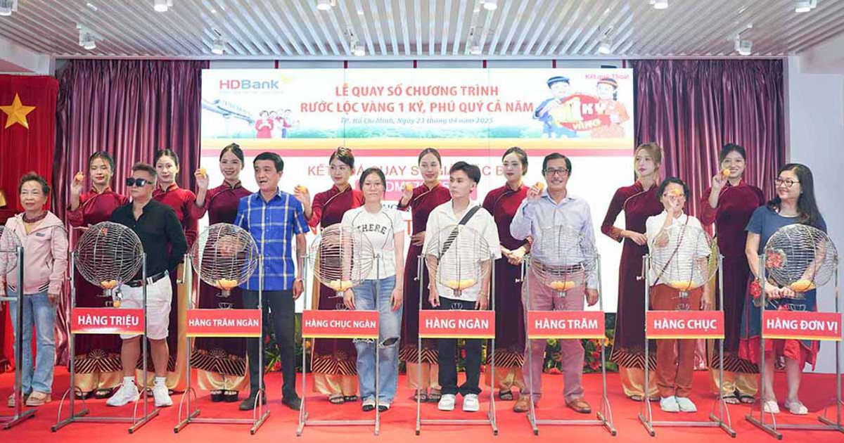 HDBank công bố 16 khách hàng trúng thưởng vàng, 1 ký vàng SJC đã có chủ