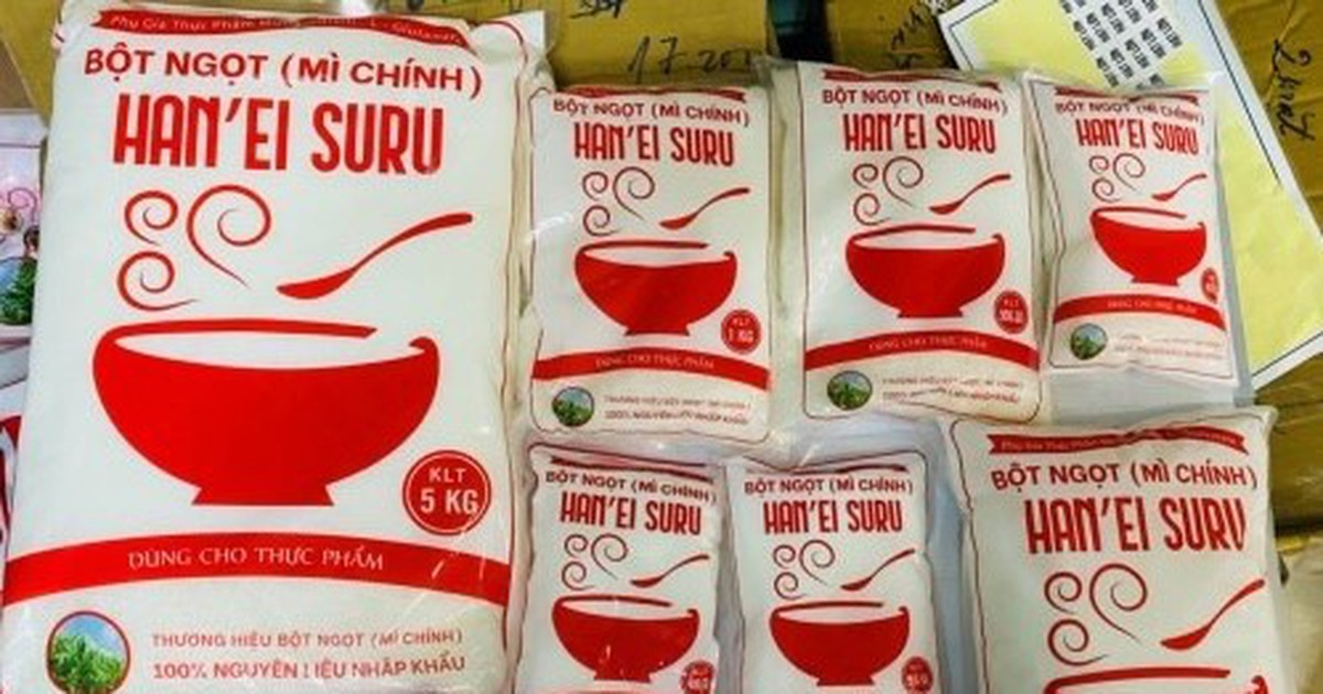 Bộ Y tế yêu cầu tạm dừng lưu thông bột ngọt vi phạm qui định về nhãn hàng hóa