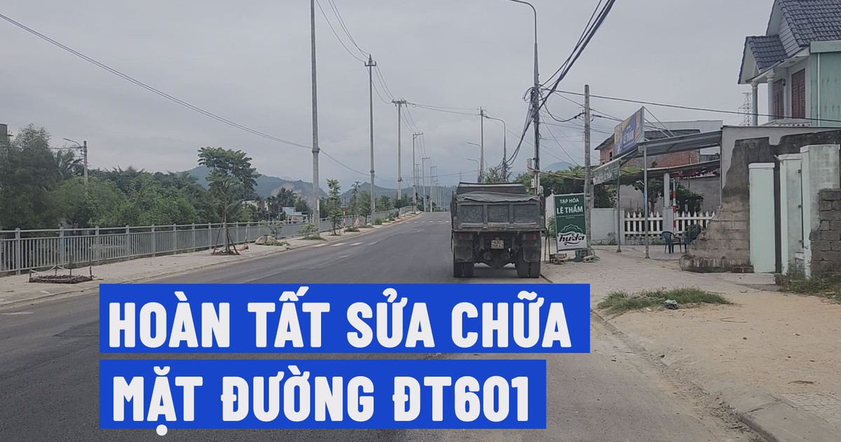 Đà Nẵng: Mặt đường ĐT601 bị hư hỏng đã được khắc phục