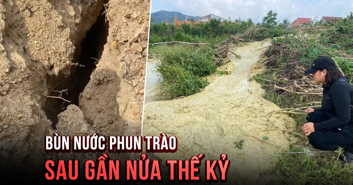 Bùn nước phun trào kỳ lạ ở Phú Yên tái xuất hiện sau gần nửa thế kỷ