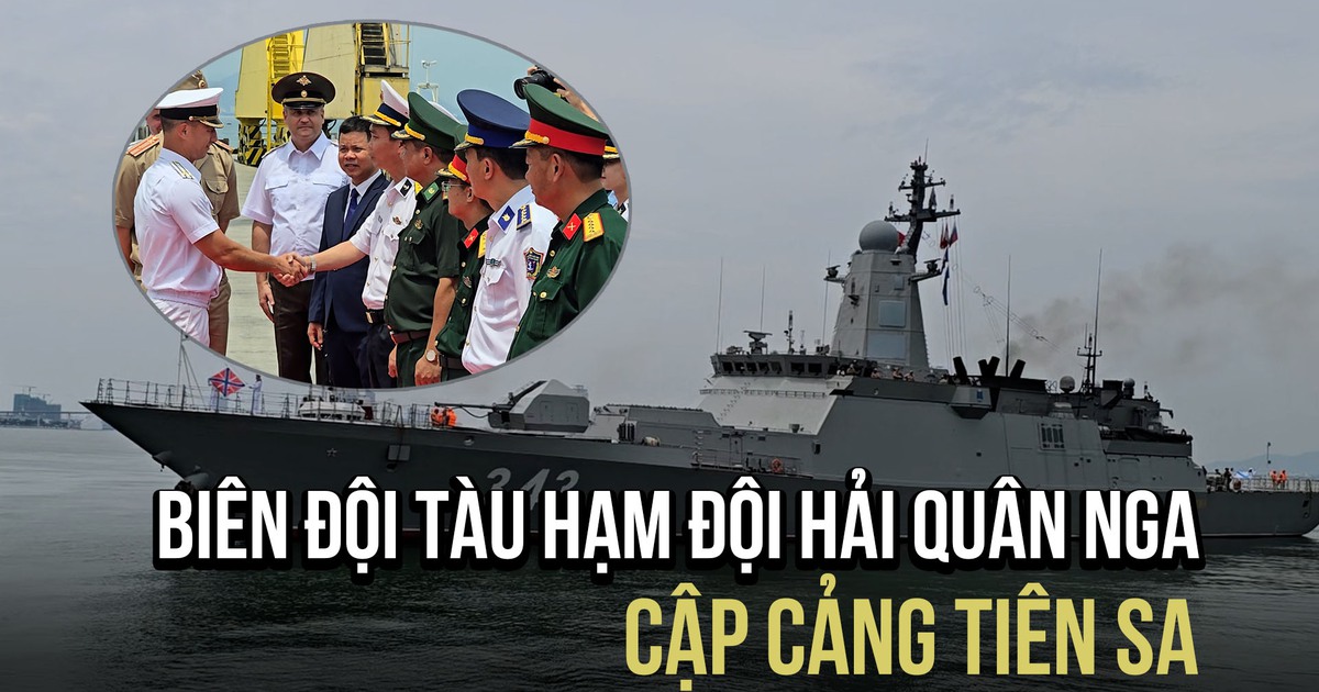 Cận cảnh tàu Hạm đội Thái Bình Dương Hải quân Nga cập cảng Tiên Sa