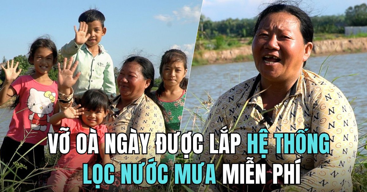 Người miền Tây mừng muốn khóc ngày được lắp miễn phí hệ thống siêu lọc nước mưa