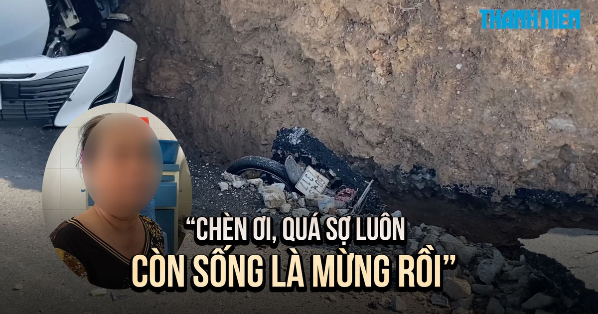Nhân chứng vụ sụt lún đường ở Tây Ninh: ‘Theo trớn lao xuống, quá sợ luôn’