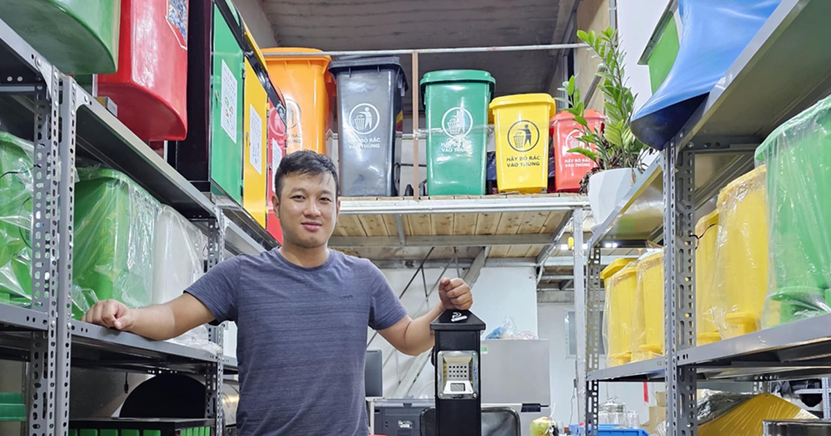 Lập nghiệp với thùng rác, thu lợi khoảng 1 tỉ đồng/năm