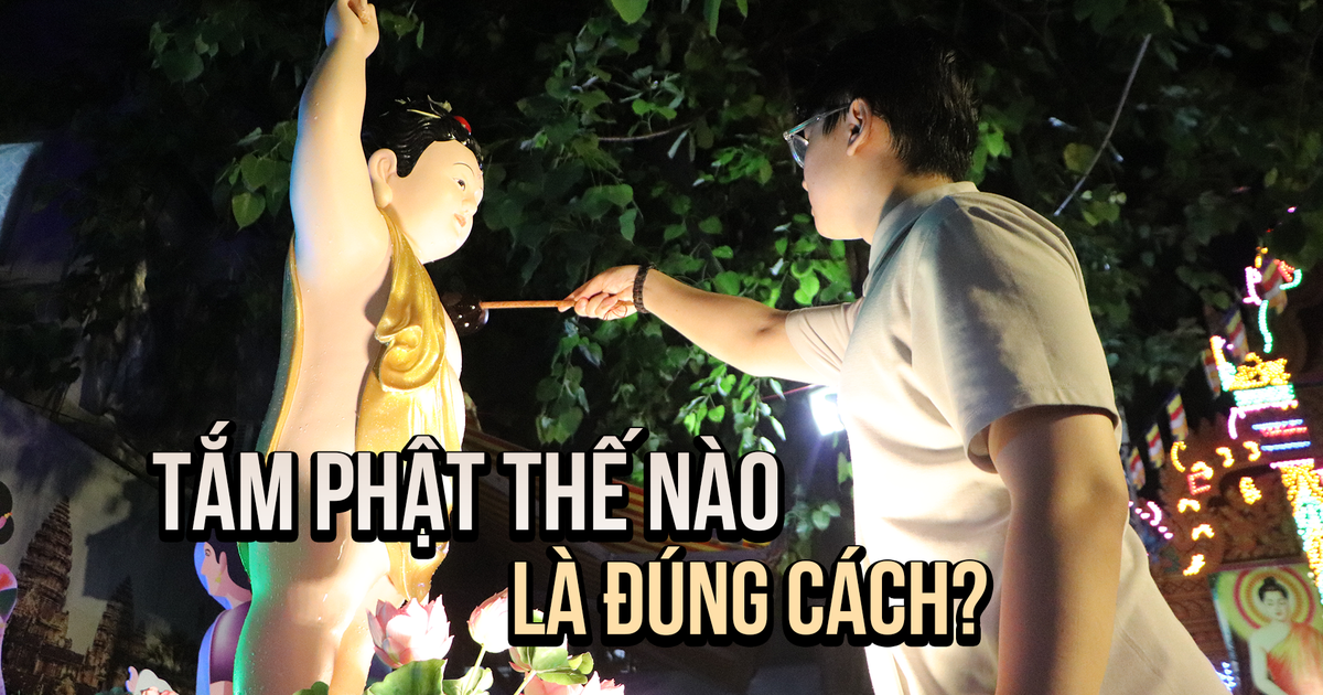 Tắm Phật thế nào là đúng cách?