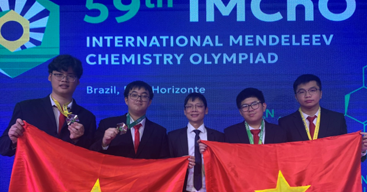 2 học sinh Việt Nam đoạt huy chương vàng 'kỳ thi hóa học khó nhất hành tinh' Olympic Mendeleev