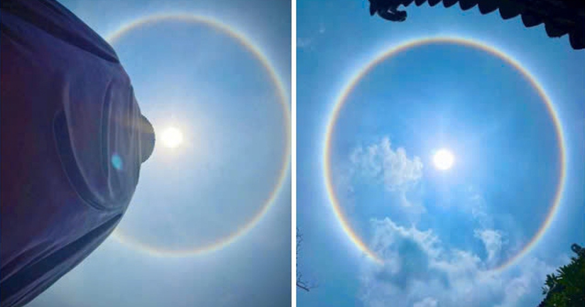 Hào quang mặt trời ở Hà Nội là hiện tượng bình thường, không phải điềm báo