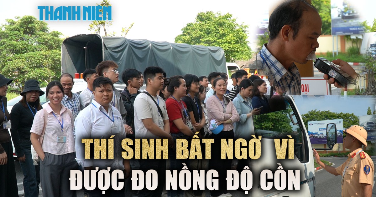 Lần đầu CSGT Quảng Bình tổ chức sát hạch: Lý do đo nồng độ cồn trước khi thi