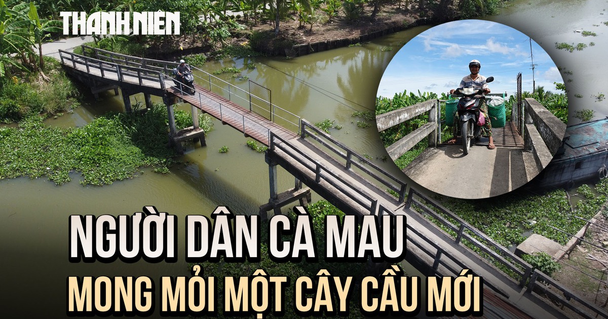 Hàng trăm hộ dân miệt vườn Cà Mau mong mỏi một cây cầu bê tông mới