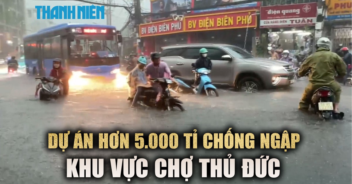 Dự án 5.000 tỉ chống ngập giải quyết những gì tại ‘địa hình lòng chảo’ ở chợ Thủ Đức?