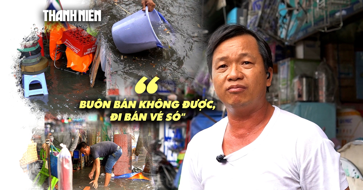 Mưa 5 phút đã ngập, tiểu thương chợ Thủ Đức ngóng chờ siêu dự án 5.000 tỉ
