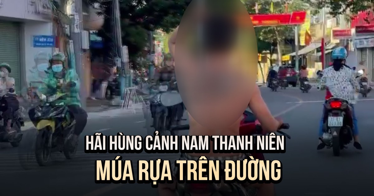 CSGT khống chế nam thanh niên múa rựa trên đường