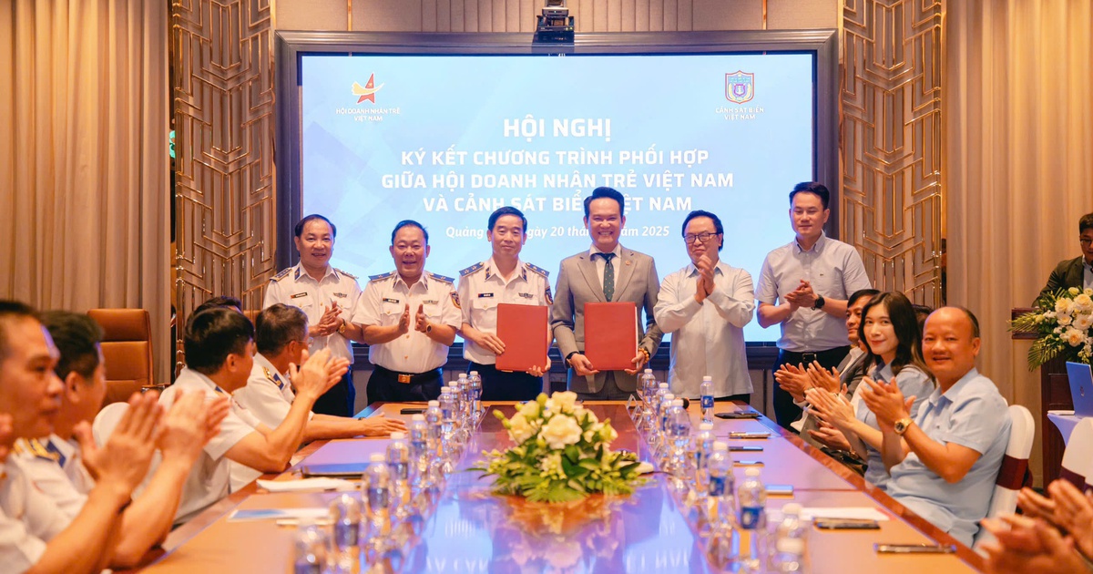 Ký kết chương trình phối hợp giữa Cảnh sát biển và Hội Doanh nhân trẻ Việt Nam