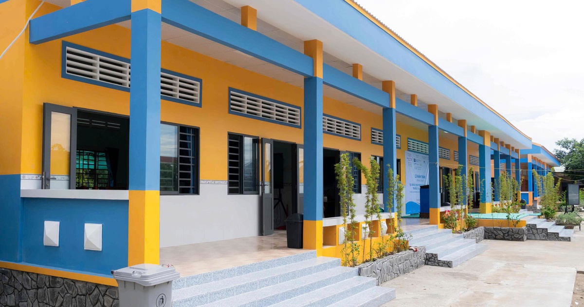 Khánh thành trường học sử dụng nguyên liệu bền vững