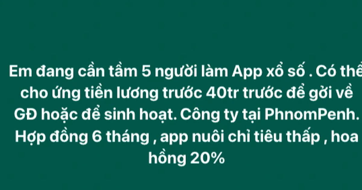 Bộ GD-ĐT cảnh báo học sinh, sinh viên về chiêu lừa đảo 'việc nhẹ lương cao'