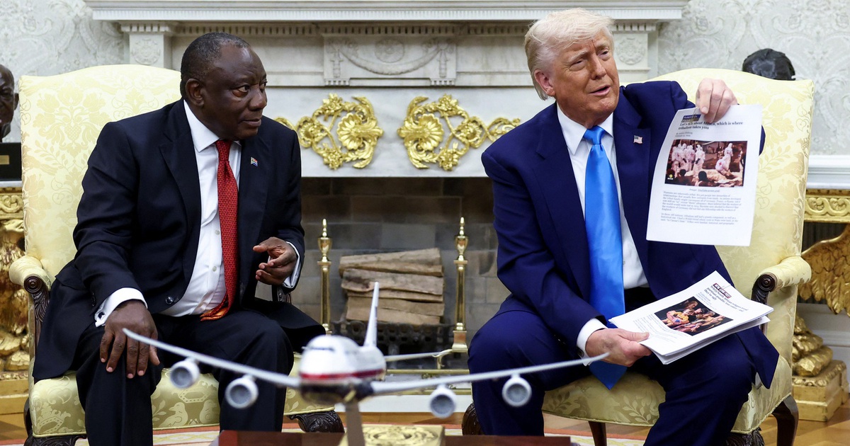 Ông Trump khẩu chiến với Tổng thống Nam Phi Ramaphosa