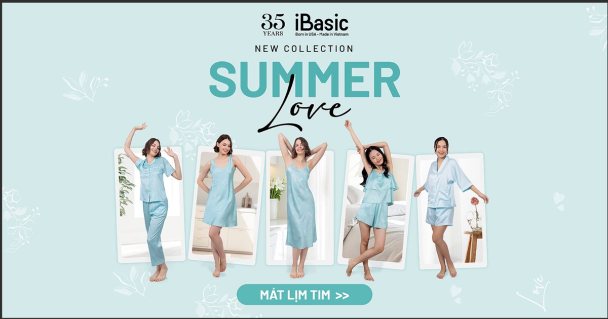 iBasic Vietnam đưa chất liệu 'giải nhiệt' vào BST đồ mặc nhà mát lịm tim