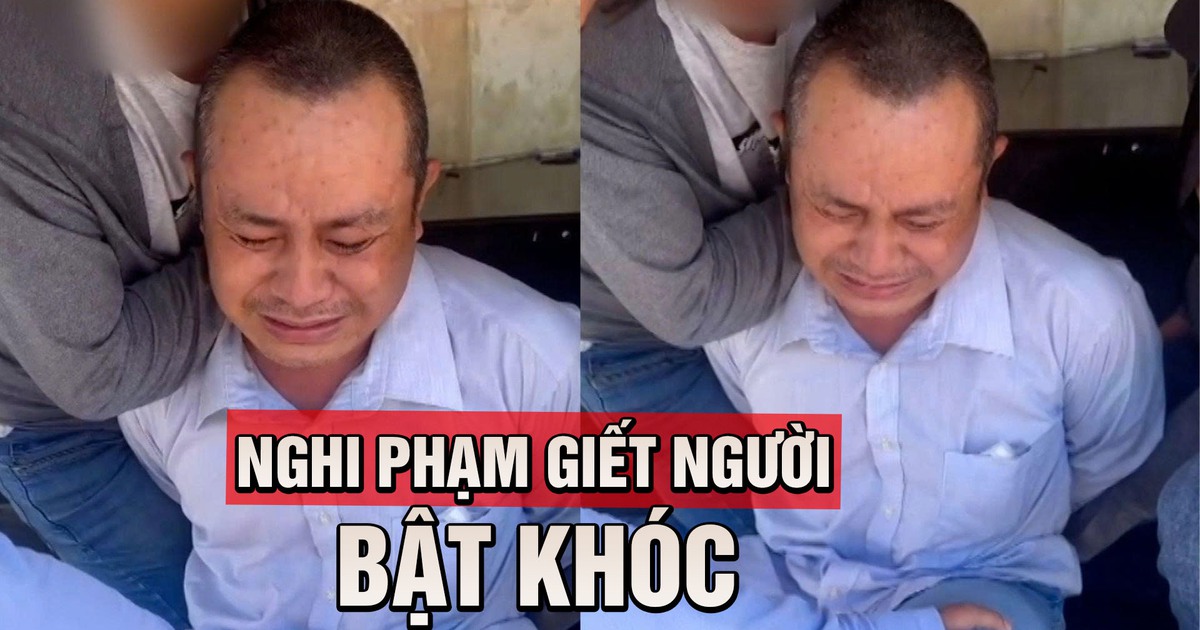 Sát hại hàng xóm rồi bỏ trốn, nghi phạm bật khóc khi bị bắt