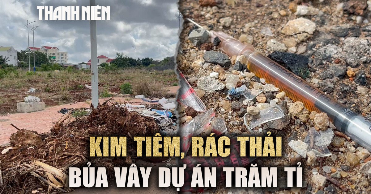 Nhếch nhác rác thải, kim tiêm tại dự án hơn 350 tỉ đồng ở Buôn Ma Thuột