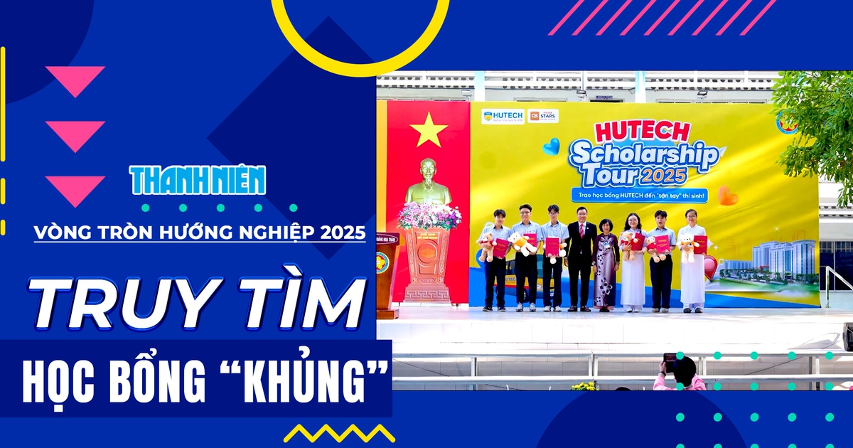 HUTECH Scholarship Tour: hàng nghìn học sinh đầu tiên nhận học bổng 25% học phí toàn khóa | VÒNG TRÒN HƯỚNG NGHIỆP