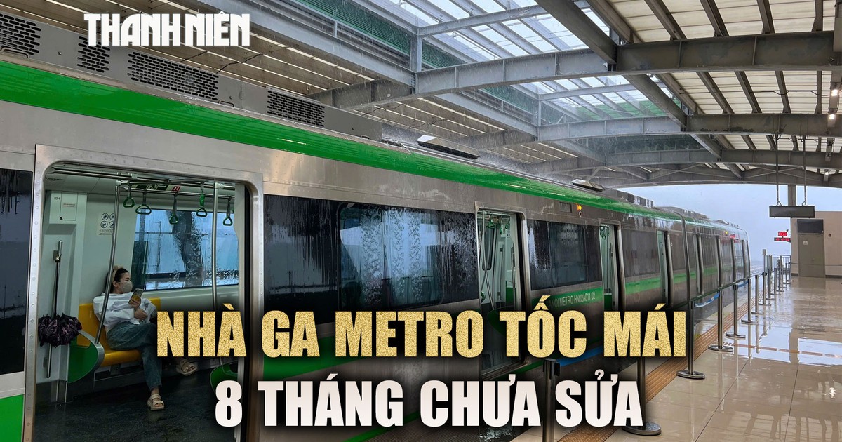 Nhà ga metro Cát Linh - Hà Đông tốc mái từ bão Yagi: Yêu cầu sớm khắc phục